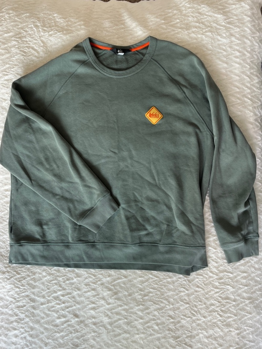 Men's Olive Green Crewneck Sweatshirt